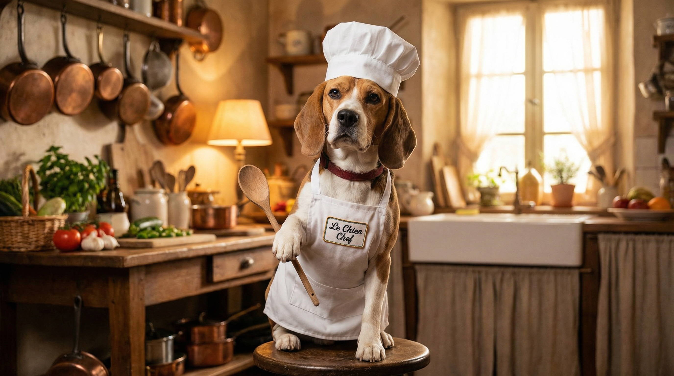 Beagle in Master Chef style